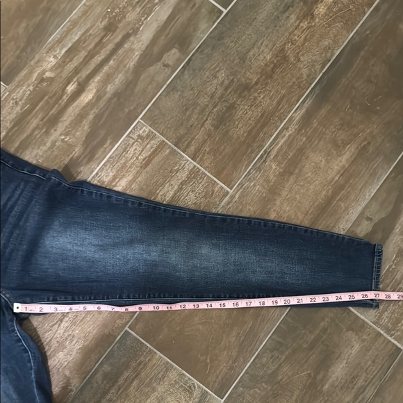 Blue Lolita Skinny Jeans with Stretch and Faded Wash - Picture 6 of 10